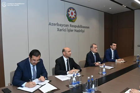 Ceyhun Bayramov Polşa səfirini diplomatik fəaliyyətinin başa çatması münasibətilə qəbul edib