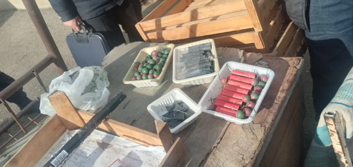 Ağsatafada bazarda pirotexniki vasitələr satan şəxs saxlanılıb