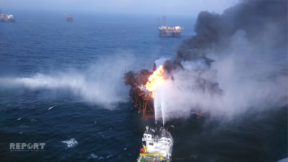 SOCAR Günəşli və Neft Daşlarındakı qəza ilə bağlı göstərilmiş yardımlar barədə məlumat yayıb