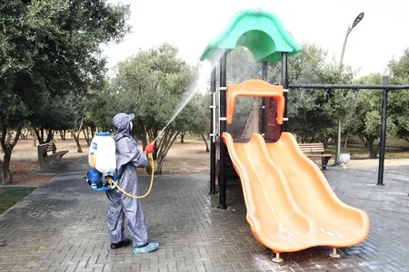 Bu gün Bakının 554 küçəsi yuyulub - YENİLƏNİB
