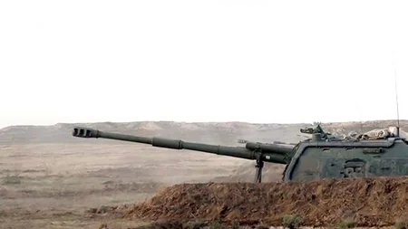 Azərbaycan Ordusu “Msta-S” özüyeriyən haubitsalardan döyüş atışları icra edir