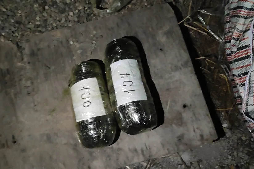 Samuxda narkokuryerlik edən şəxsdən 16 kiloqrama yaxın narkotik aşkarlanıb