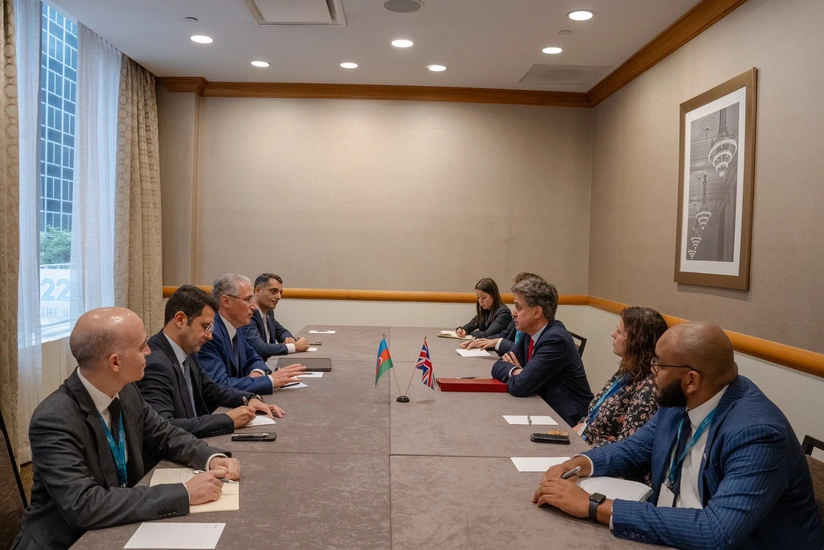 COP29-un Prezidenti Britaniyanın dövlət katibi ilə görüşüb