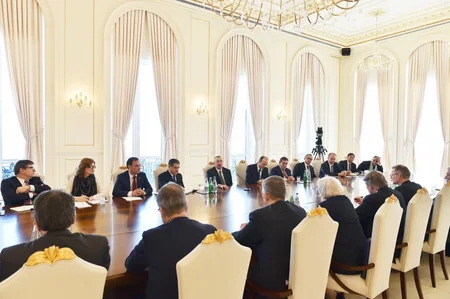 Prezident İlham Əliyev Almaniya İqtisadiyyatının Şərq Komitəsinin nümayəndə heyətini qəbul edib - YENİLƏNİB