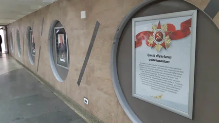 Metronun “Gənclik” stansiyasının keçidlərində “Qələbə ruhunu yaşadanlarımız” adlı sərgi açılıb