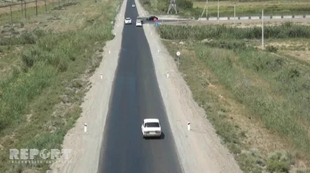 Salyanda avtomobil mühafizəçini vurub - FOTO