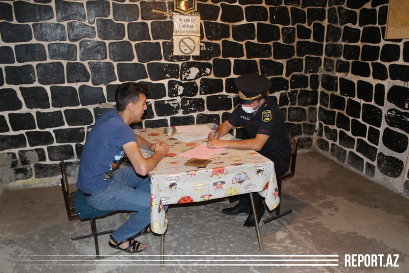 Şəkidə gizli fəaliyyət göstərən çayxana aşkarlandı