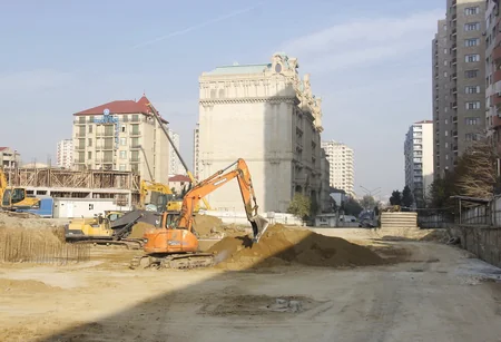 Bakı Metropoliteninin yeni stansiyanın birinci səviyyəsi inşa olunur