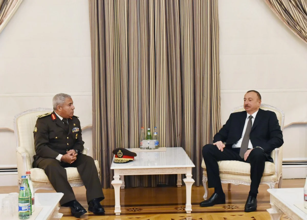 President Ilham Aliyev received Egyptian Defense Ministry's Border Guard Commander