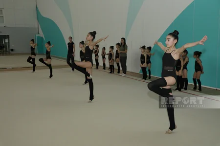 Naxçıvan və Zirə bədii gimnastları MGA-da təlim-məşq toplanışında iştirak edirlər