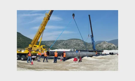 Первые трубы TAP доставлены в Грецию