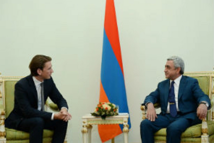 Президент Армении принял министра иностранных дел Австрии