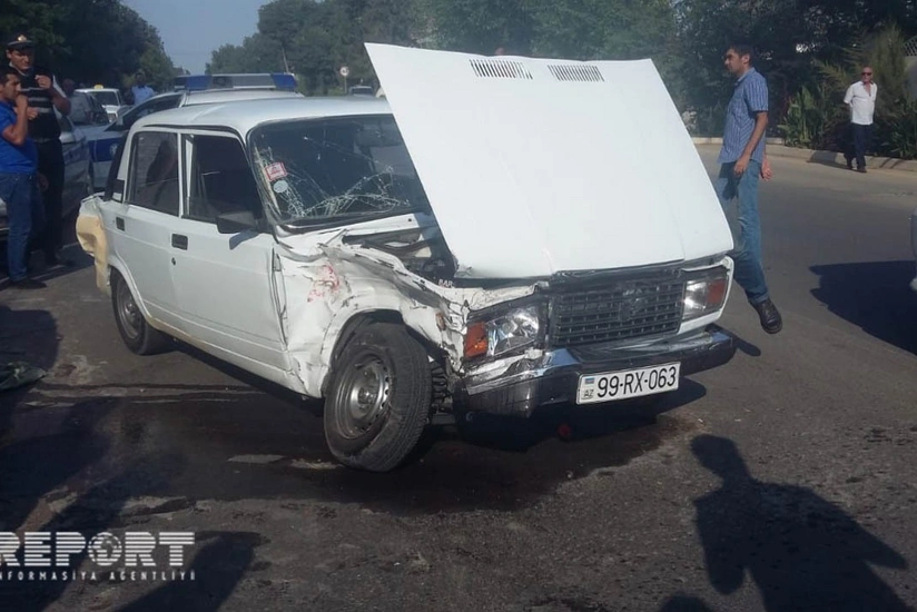 Cəlilabadda iki minik maşını toqquşub - FOTO