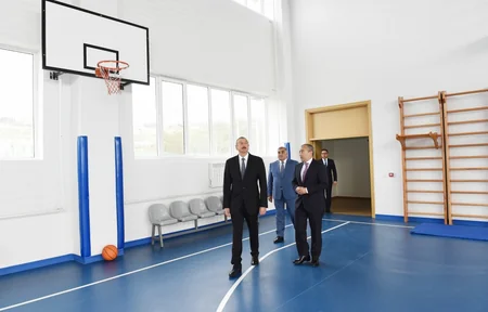 Prezident Zuğulba tədris idman bazasının açılışında iştirak edib - YENİLƏNİB