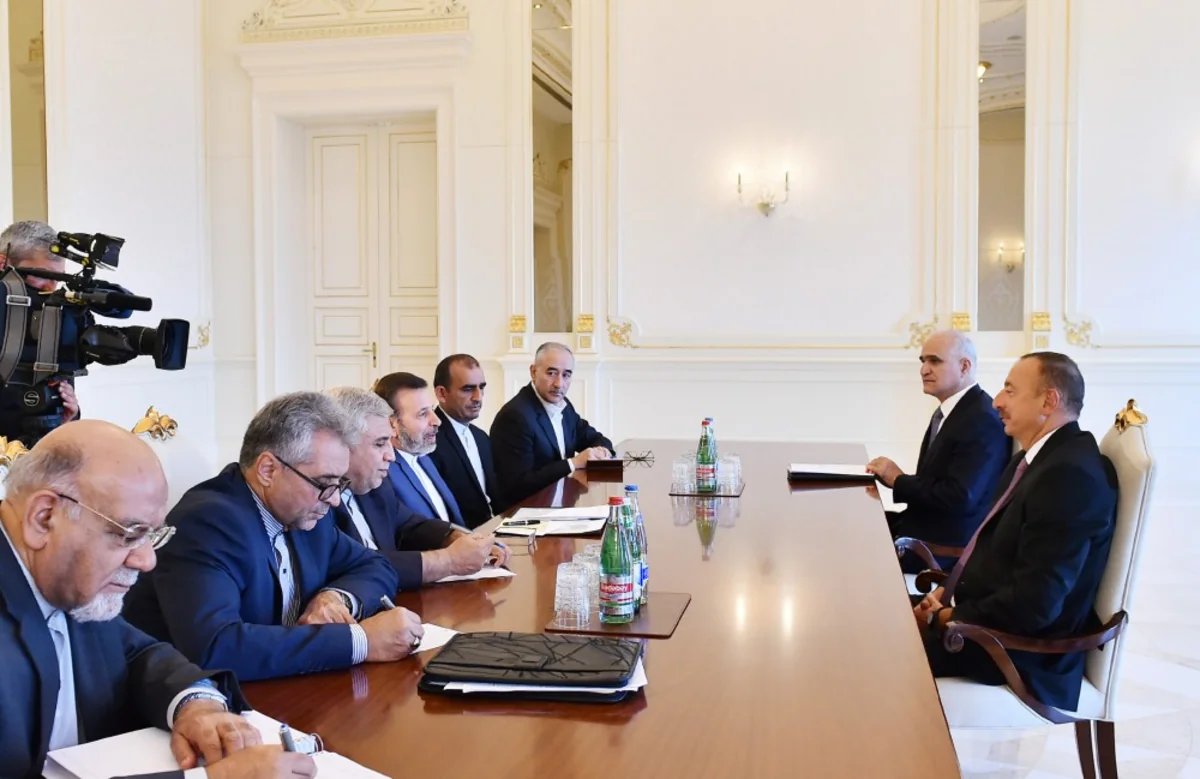 President Ilham Aliyev received delegation led by Iranian Minister of Information and Communications Technology
