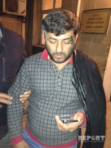 Bakıda yol polisləri sürücünü döyüb - FOTO