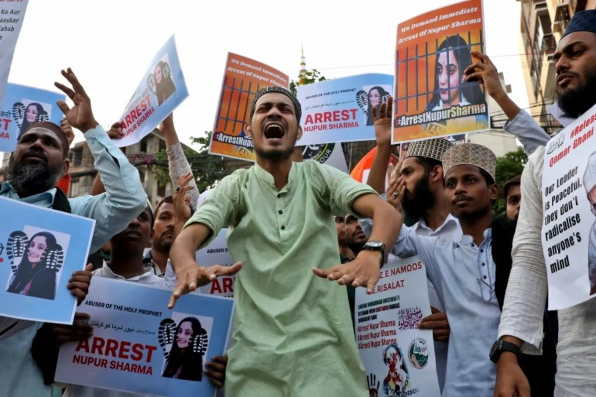 Protest in New Delhi over controversial statements about Prophet Mohammed