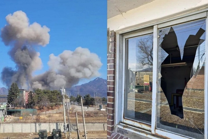 Cənubi Koreyada mərminin evə düşməsi nəticəsində 15 nəfər xəsarət alıb - YENİLƏNİB