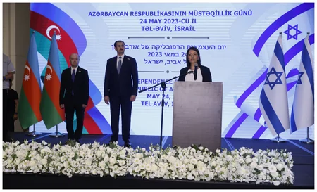 Azərbaycanın İsraildəki səfirliyi ilk dəfə Müstəqillik Günü münasibətilə rəsmi tədbir keçirib