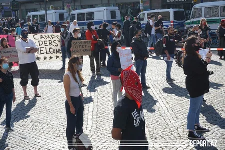 Azərbaycanlılar Berlində aksiyaya qoşuldu