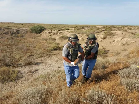 Salyanda park ərazisində raket tapılıb