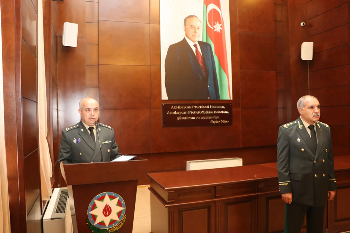 Hərbi Prokurorluqda milli prokurorluq orqanlarının yaradılmasının 106-cı ildönümü qeyd edilib