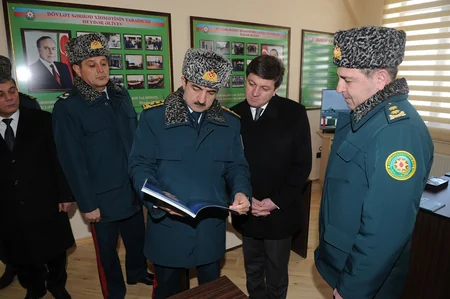 Azərbaycanın ən yüksək zirvəsində yeni sərhəd zastavasının açılışı olub - FOTO