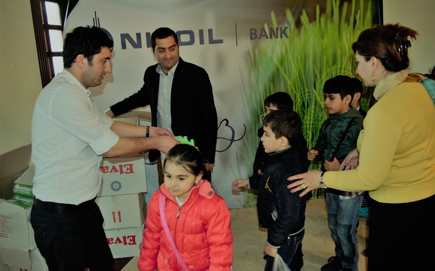 “Nikoil Bank” Novruz bayramı ilə əlaqədar xeyriyyə aksiyası keçirib
