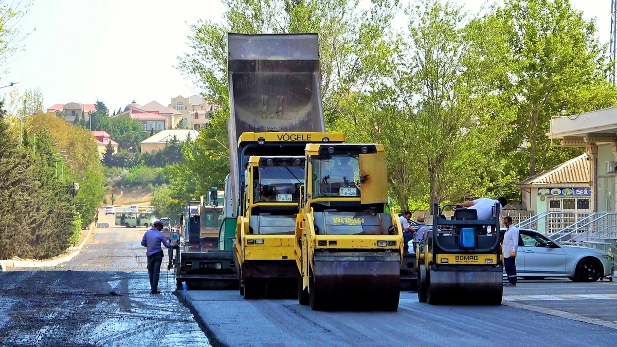 Bakının Bəhruz Nuriyev küçəsi əsaslı təmir olunur