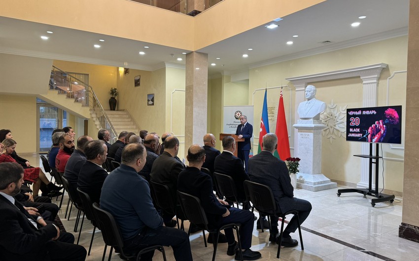 Azərbaycanın Belarusdakı səfirliyində 20 Yanvar faciəsi qurbanlarının xatirəsi yad edilib