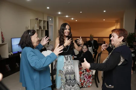 Leyla Aliyeva visits nursing home for war and labor disabled in Bilgah