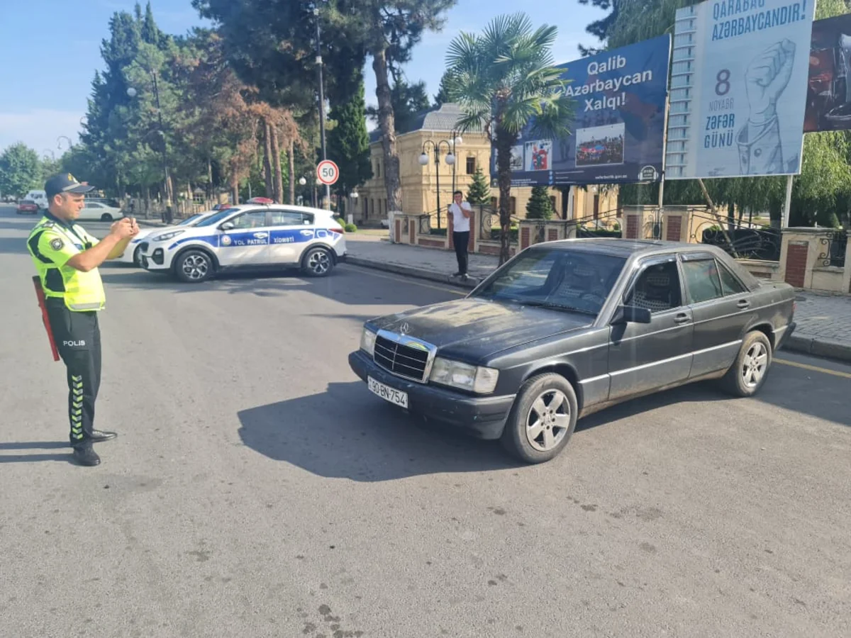 Balakəndə polis qaydaları pozan sürücüləri cərimələyib