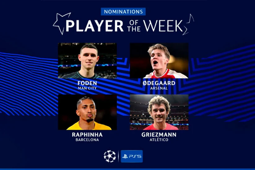 Çempionlar Liqasında həftənin futbolçusu adına namizədlər müəyyənləşib