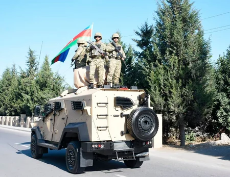 Ağdamda keçirilən Bayraq yürüşü başa çatıb - FOTOREPORTAJ - YENİLƏNİB