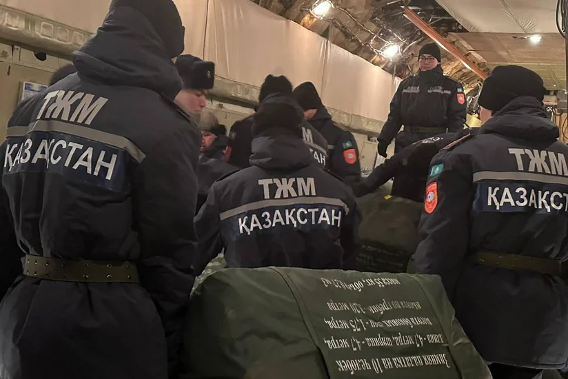 Из Казахстана в Турцию отправили 55 тонн гумпомощи