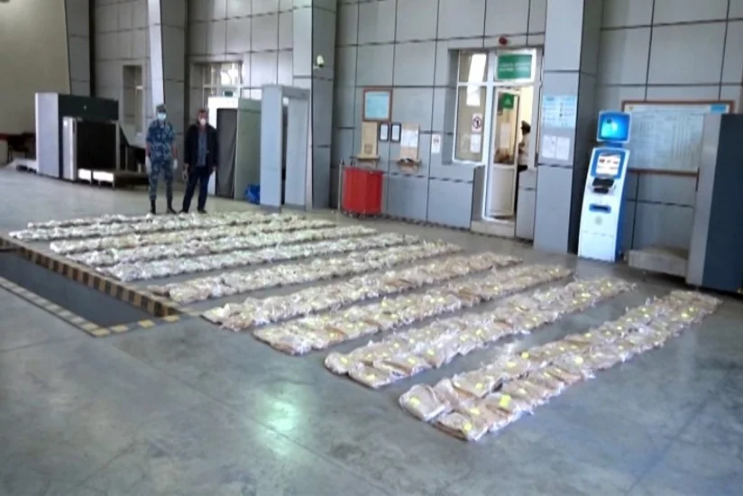 Gömrükçülər 545 kiloqram heroin aşkar edib - VİDEO