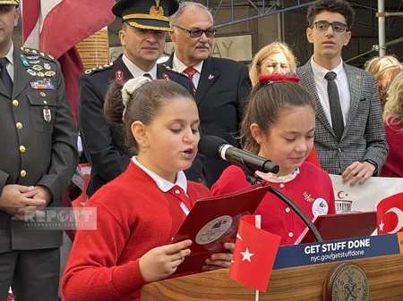 Nyu-Yorkda Türkiyə bayrağı ucaldılıb