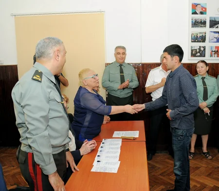 ​A group of prisoners released under amnesty in Azerbaijan