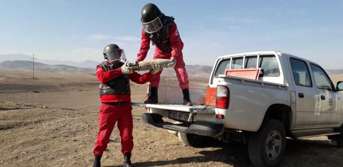 Qazaxda 4 ədəd top mərmisi tapılıb