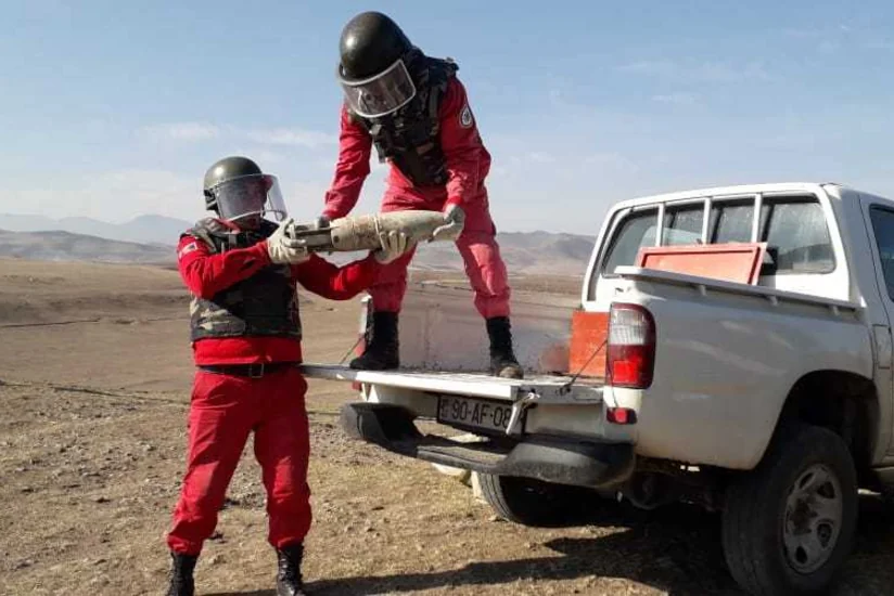 Qazaxda 4 ədəd top mərmisi tapılıb