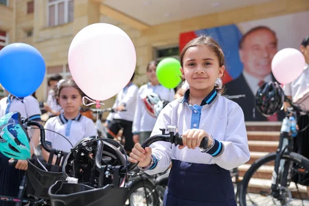200 bicycles gifted to children across Azerbaijani districts at Leyla Aliyeva's initiative