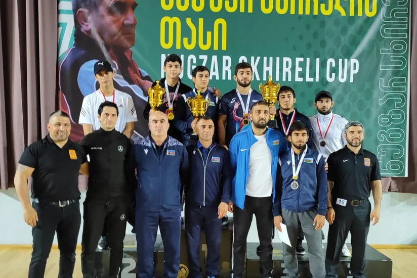Azərbaycanın yeddi sərbəst güləşçisi Gürcüstanda medal qazanıb
