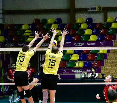 Kişi voleybolçular arasında Azərbaycan çempionatında ilin ilk oyunları keçirilib