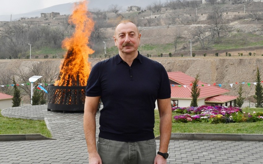 President Ilham Aliyev: 'We will live forever in native Karabakh, native Zangazur'