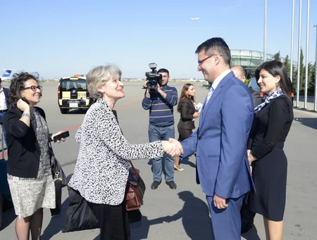 UNESCO-nun baş direktoru İrina Bokova Azərbaycana səfərə gəlib - FOTO