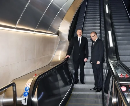 Metronun “Sahil” stansiyası istifadəyə verilib