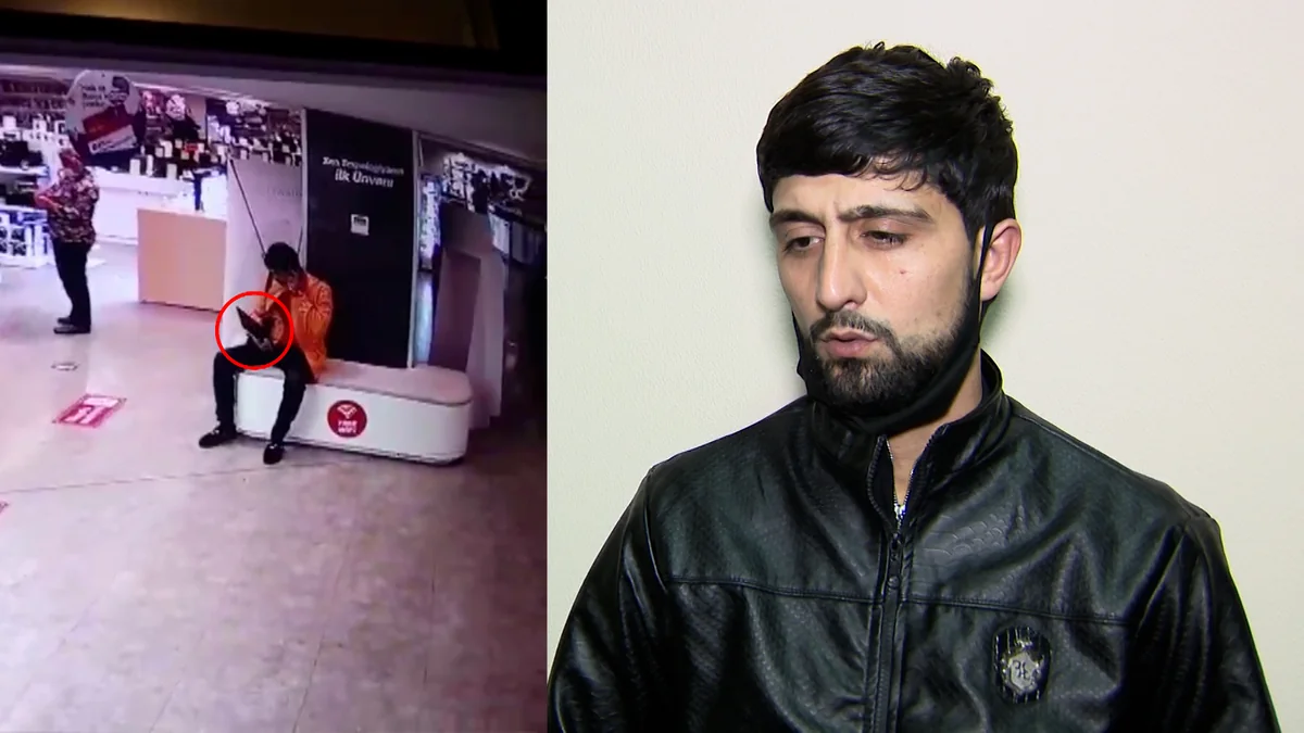 Bakıda məşhur mağazalardan oğurluq edən şəxs tutuldu