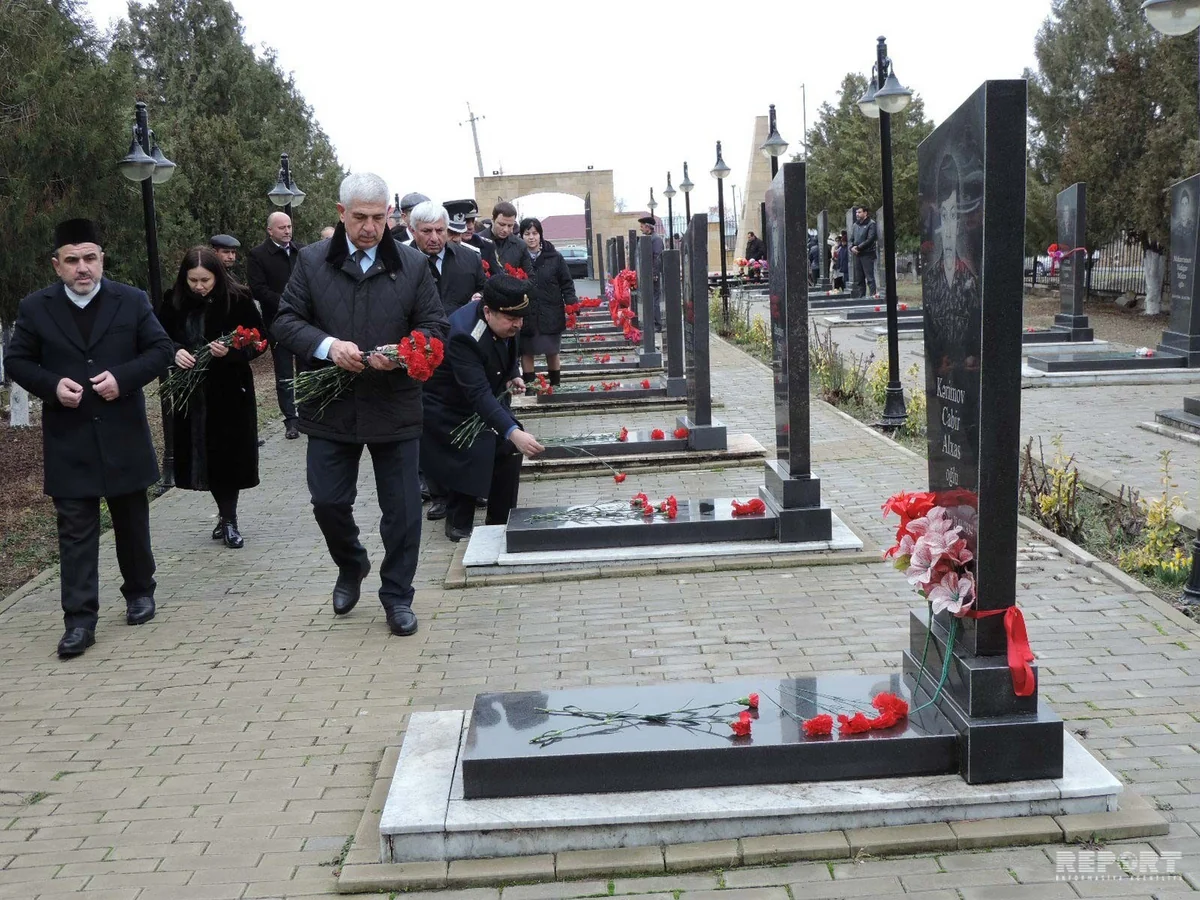 Ağsuda 20 Yanvar faciəsinin qurbanları anılıb - FOTO - VİDEO