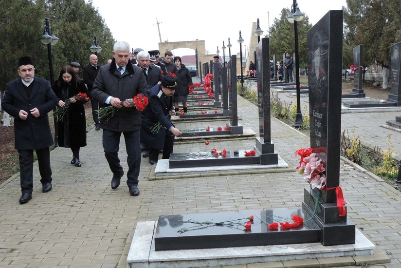 Ağsuda 20 Yanvar faciəsinin qurbanları anılıb - FOTO - VİDEO