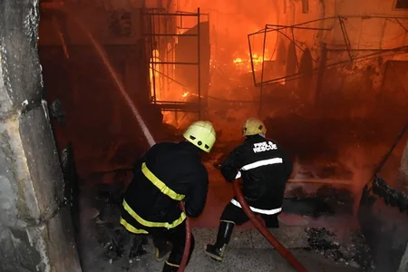 Kərkükdə Osmanlı dövrünə aid tarixi bazarda yanğın olub
